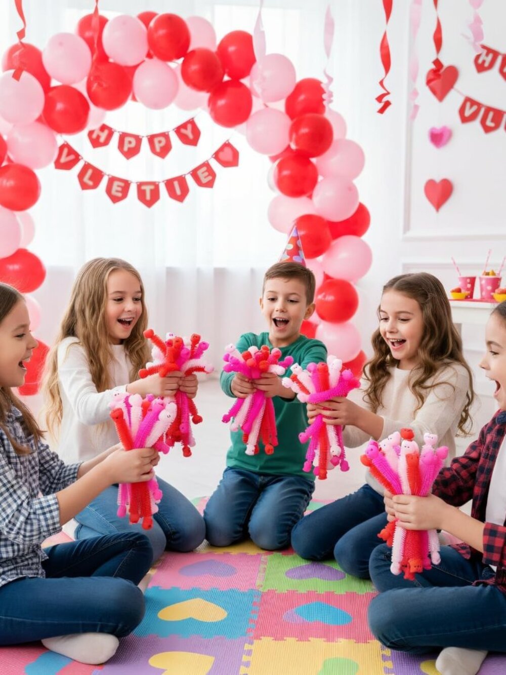 36 Pack Valentines Day Gifts Stretchy Strings Sensory Autism Toys Stretchy Fidge - Picture 2 of 7